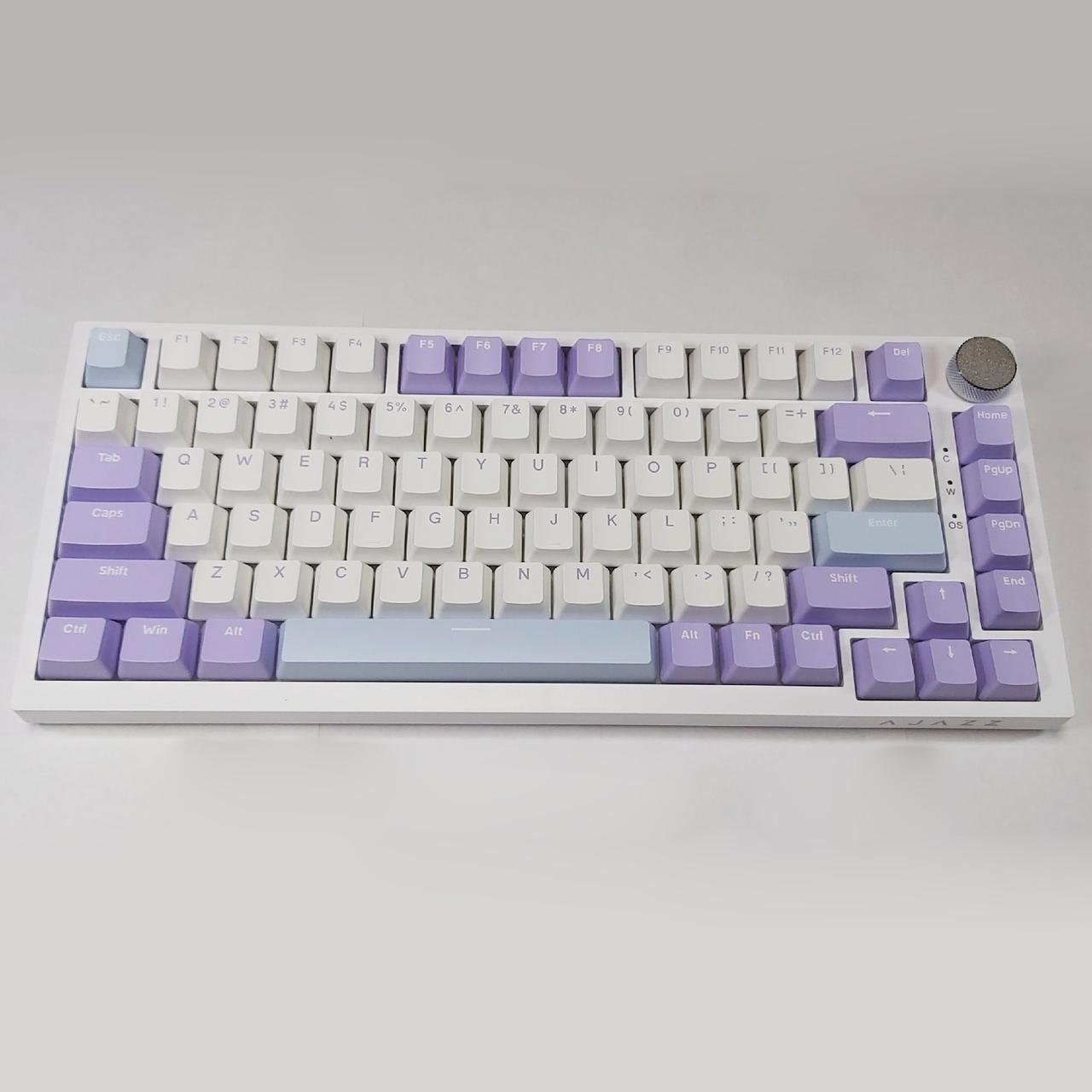 Клавиатура игровая механическая AJAZZ AK820 проводная с RGB подсветкой Фиолетово-белый (2832871685)