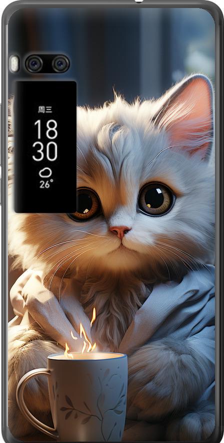 Чехол на Meizu Pro 7 Plus White cat (5646u-1131-42517)
