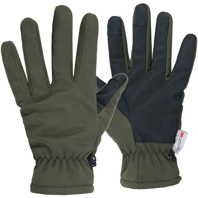 Перчатки Mil-Tec SoftShell Thinsulate 12521301 с утеплителем XL Olive