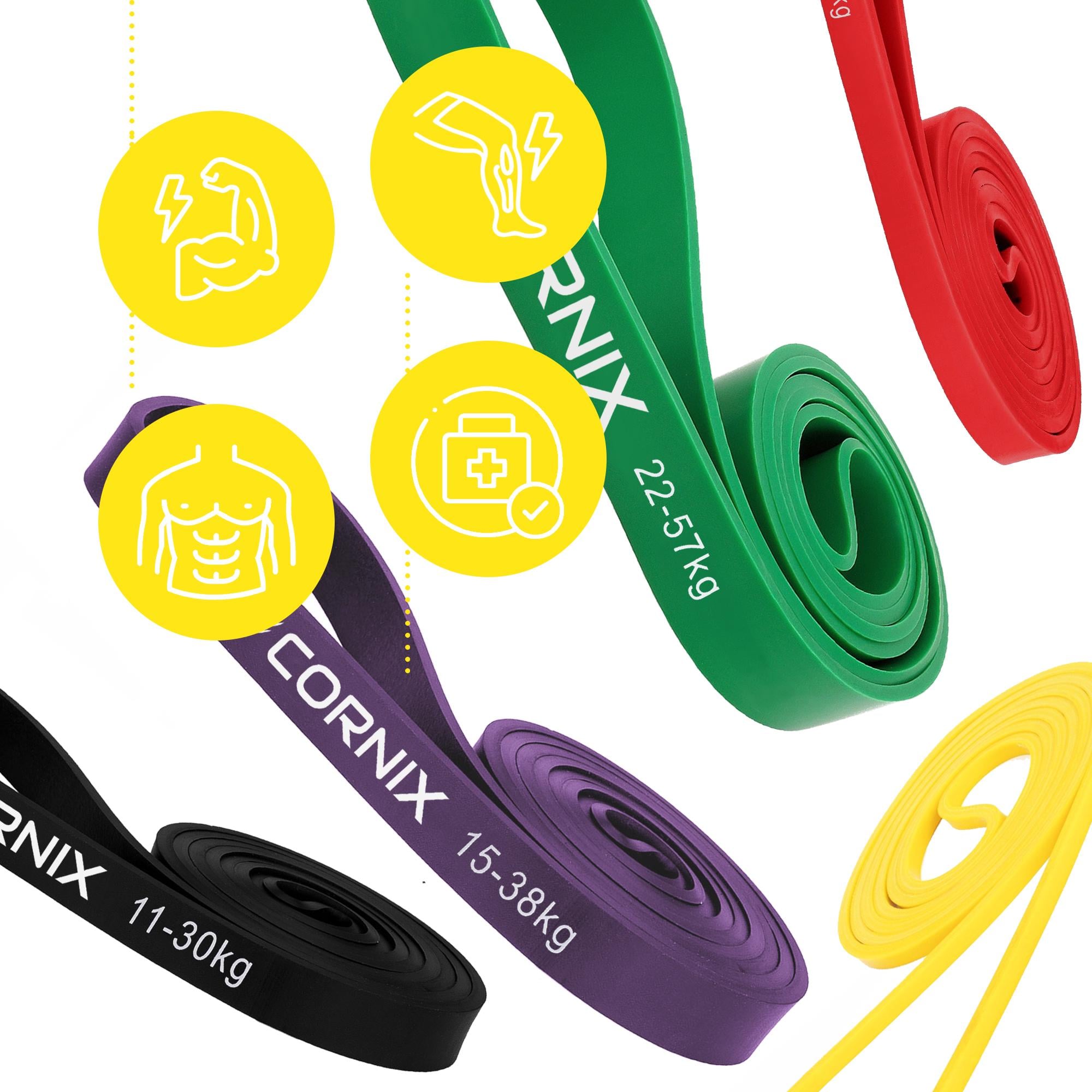 Еспандер-петля Cornix Power Band XR-0086 2-57 кг 5 шт. (25801734) - фото 8 Еспандер-петля Cornix Power Band XR-0086 2-57 кг 5 шт. (25801734) - фото 8