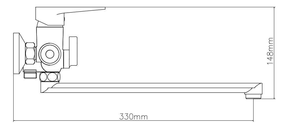 Змішувач для ванни Venta VN315DC (87466) - фото 3