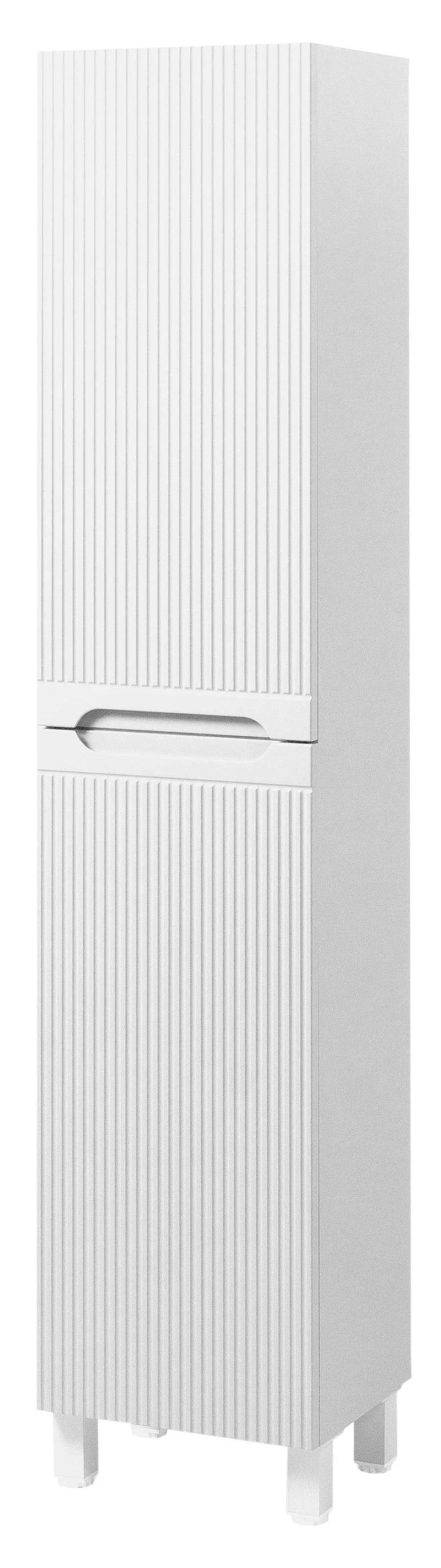 Пенал ЮВВІС Aria ППН-35 у ванну кімнату правий підлоговий 35 см Білий матовий