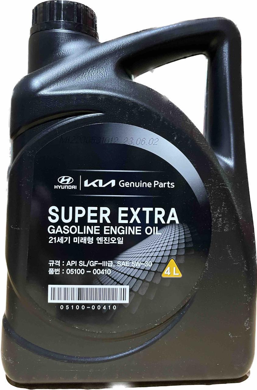 Моторное масло Mobis Super Extra SL 5W-30 4 л (0510000410)