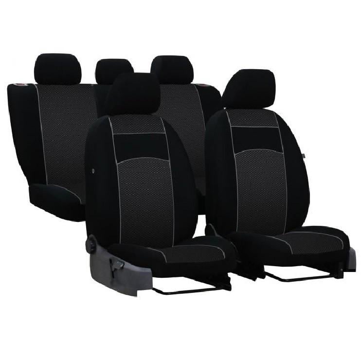 Авточехлы из автоткани Pok-ter VIP для Geely Emgrand 8 EC8 2013-2020 2002-2011 Черный с серой вставкой (9014869)