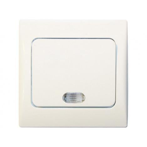 Выключатель одноклавишный Luxel 4005 FAIRI с подсветкой Белый (27550927)