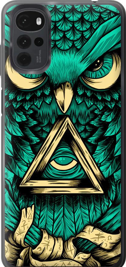 Чехол на Motorola G22 Сова Арт-тату (3971u-2681-42517)