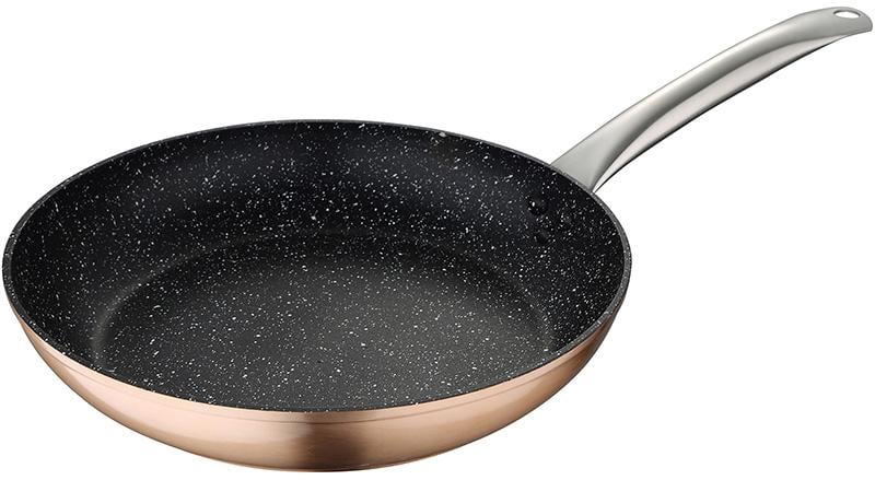 Сковорода Bergner Dafne Ø 28 см индукционная с мраморным антипригарным покрытием Медный