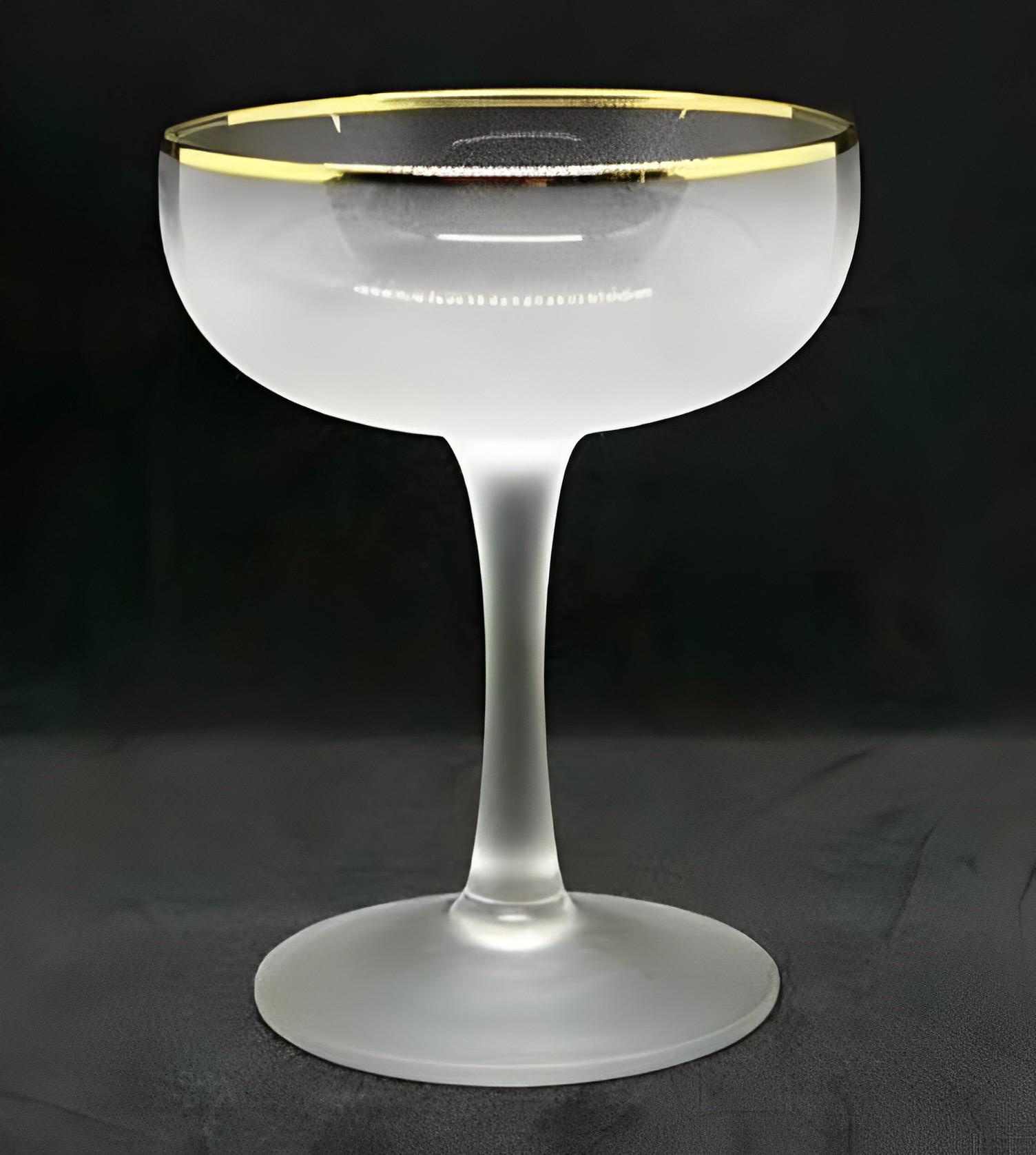 Бокал маргариты Голд Рим 175 мл (21534)