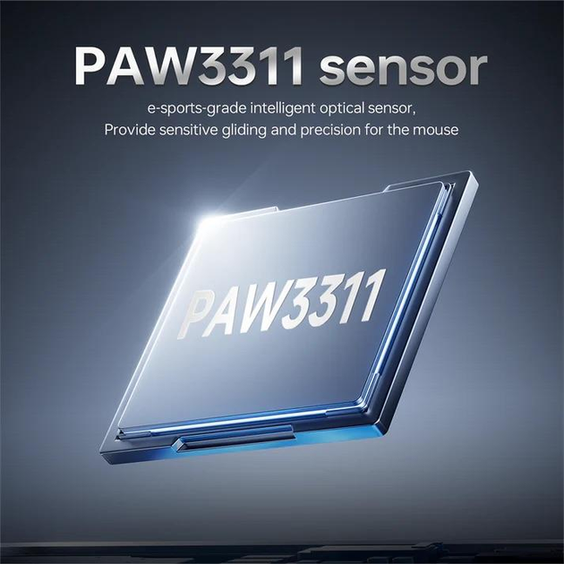 Комп'ютерна мишка бездротова Ajazz Aj199 PixArt PAW3311 Black - фото 5