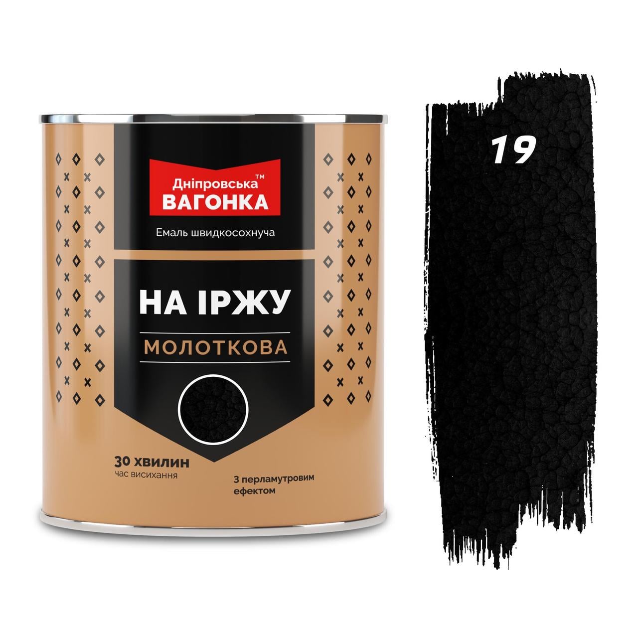 Краска молотка Днепровская вагонка 0,75л Черный (23813515)