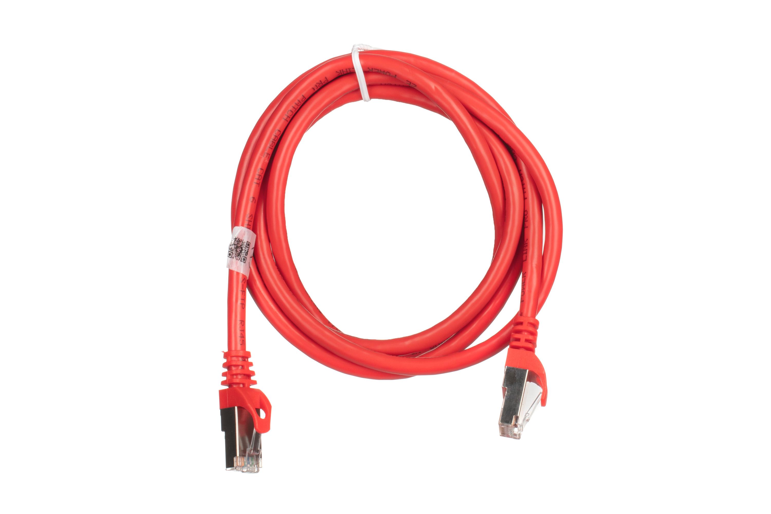 Патч-корд 2E Cat 6 27AWG с двойным экранированием S-FTP 1,5 м Красный (2E-PC6SFTPCOP-150RD) - фото 1