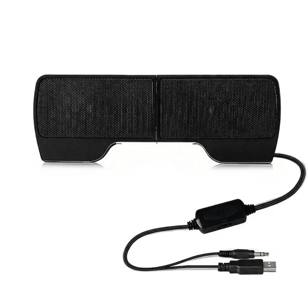 Портативные компьютерные колонки 2.0 USB Черный (00429)