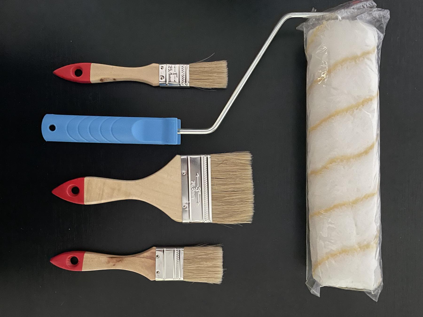 Пензлі малярні комплект №3 3 шт. 1" 25,4 мм/1,5" 38,1 мм/3" 76,2 мм з валиком з ручкою 250х40х6 мм (26677746) - фото 3 Пензлі малярні комплект №3 3 шт. 1" 25,4 мм/1,5" 38,1 мм/3" 76,2 мм з валиком з ручкою 250х40х6 мм (26677746) - фото 3