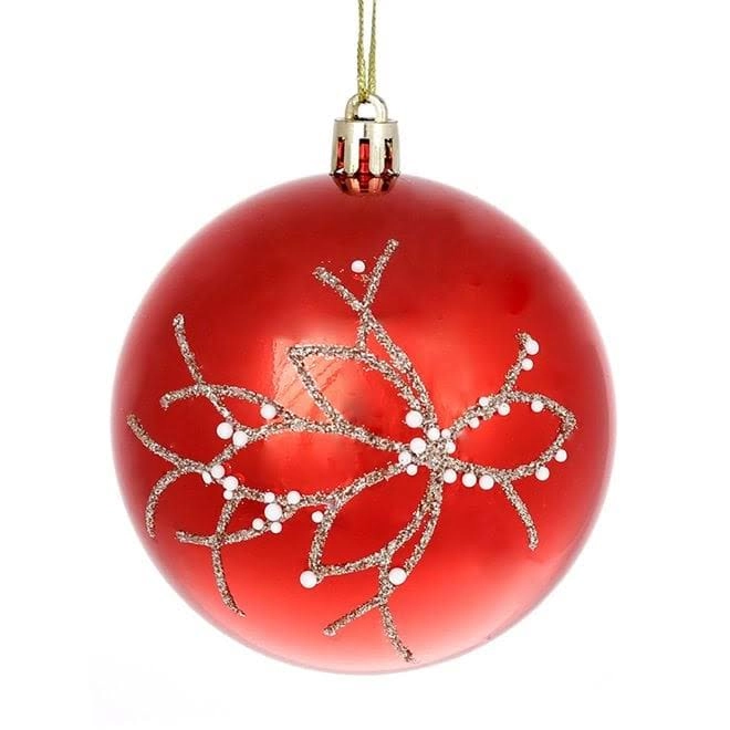 Шар новогодний пластиковый 898-179-1 8 см (11956)