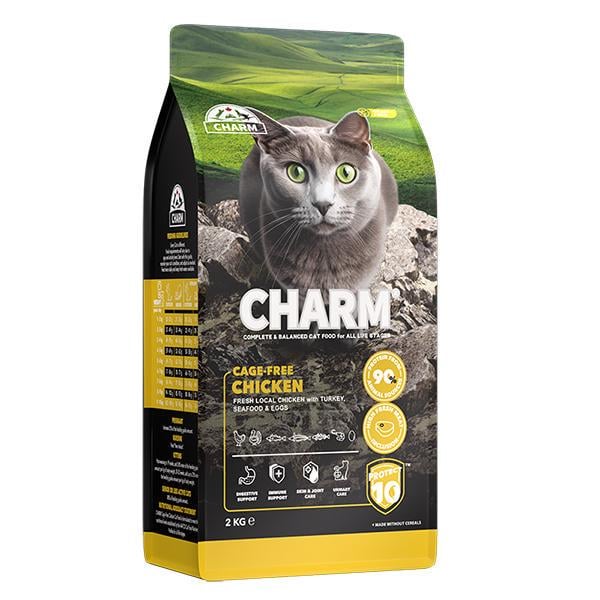 Корм для кошек сухой беззерновой Charm Cage-Free Chicken 2 кг