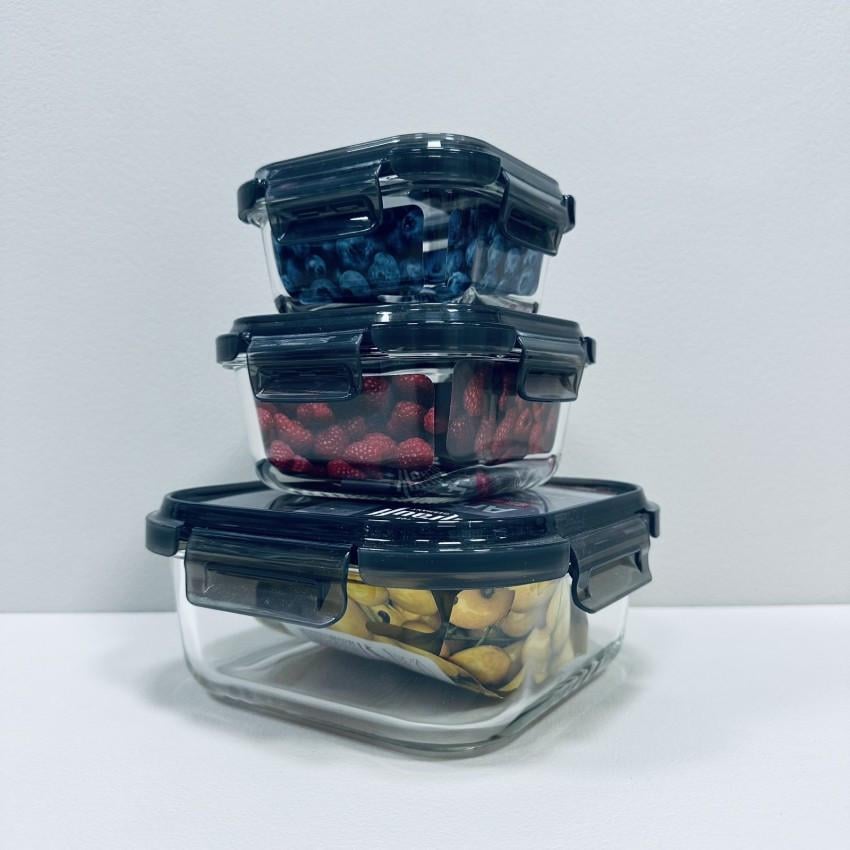 Набір квадратних контейнерів Krauff Artglas 29-298-021/29-298-022/29-298-024 300/500/1200 мл (2679322087) - фото 3 Набір квадратних контейнерів Krauff Artglas 29-298-021/29-298-022/29-298-024 300/500/1200 мл (2679322087) - фото 3