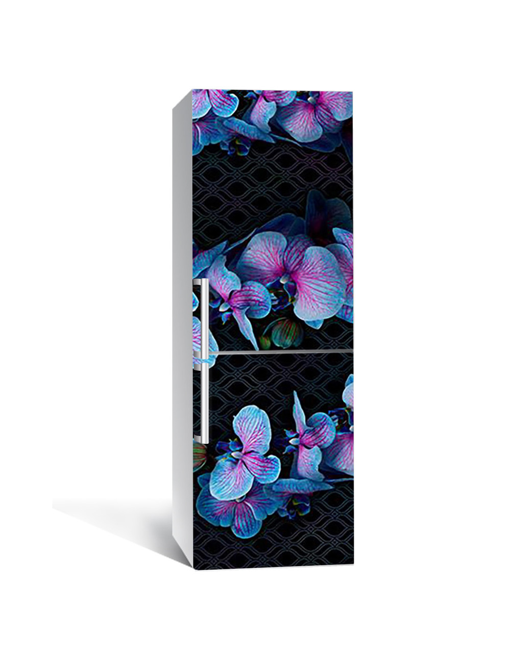 Наклейка 3D на холодильник Zatarga "Ночь голубой орхидеи" виниловая 650х2000 мм Наклейка 3D на холодильник Zatarga "Ночь голубой орхидеи" виниловая 650х2000 мм