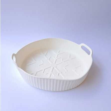 Форма силіконова для аерогрилів та аерофрітюрниць духовки 21,3 см Кремовий (RE-727) - фото 3 Форма силіконова для аерогрилів та аерофрітюрниць духовки 21,3 см Кремовий (RE-727) - фото 3