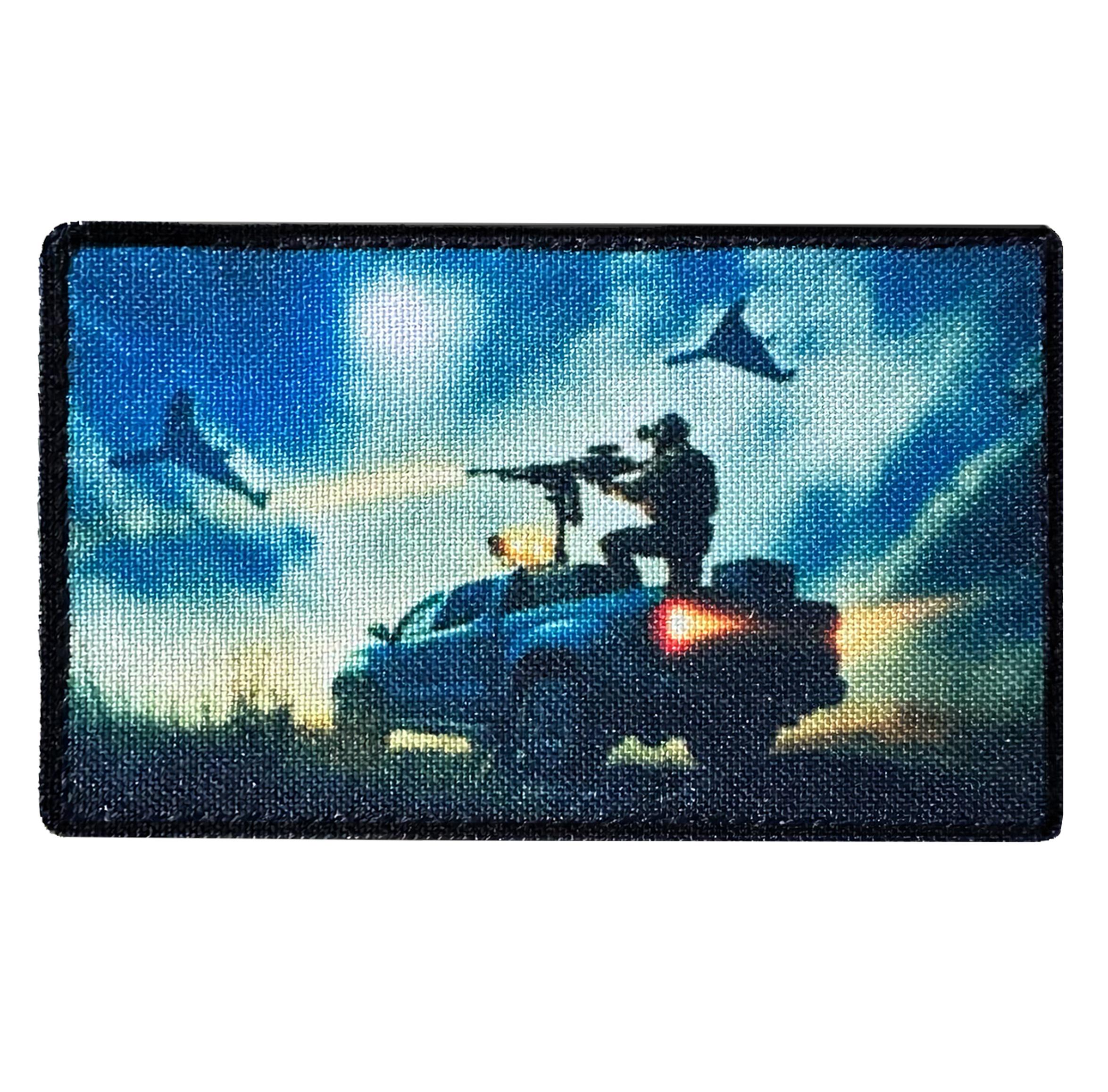 Шеврон Мобильная огневая группа Украины на липучке (MVGZSU)