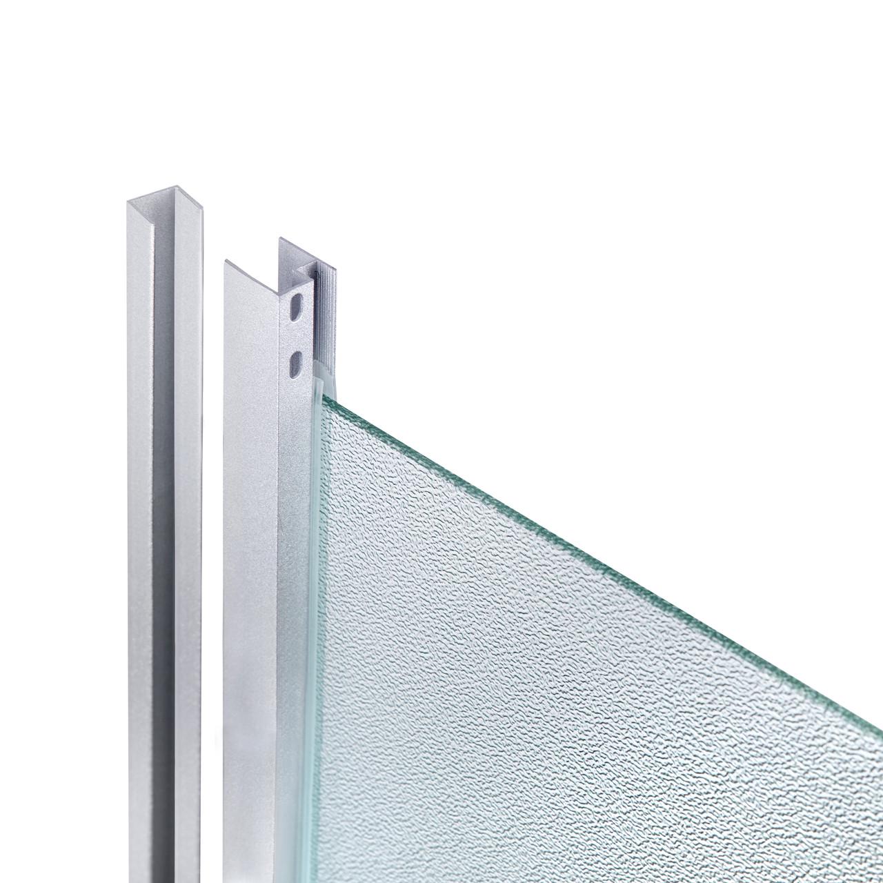 Душова кабіна Lidz Latwa SC90x90.SAT.HIGH.FR полукругла скло Frost 4 мм з душовим піддоном KAPIELKA ST90x90x41 та панеллю (2657689597) - фото 4