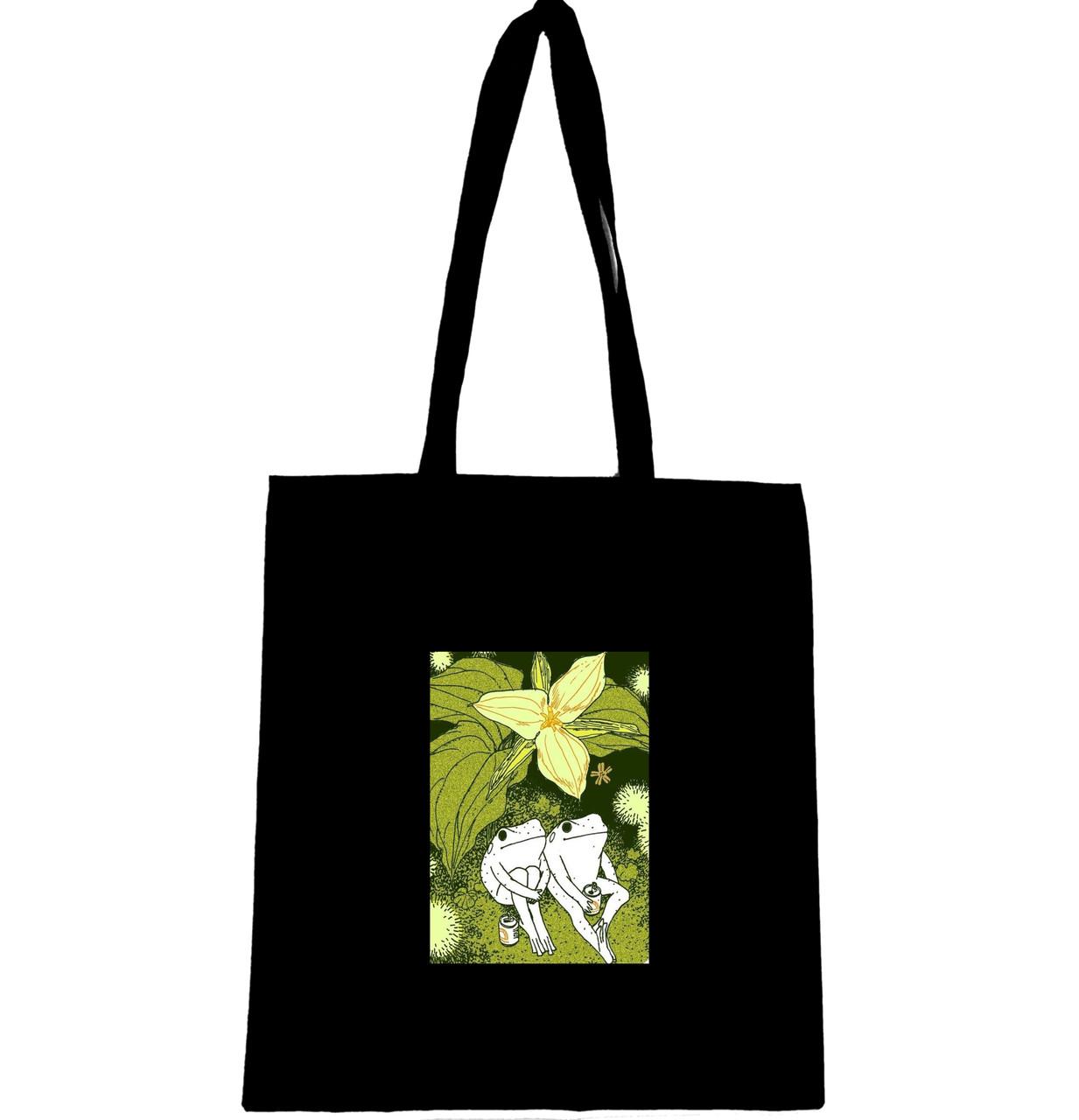 Эко-сумка с принтом Лягушки (772) Эко-сумка с принтом Лягушки (772)