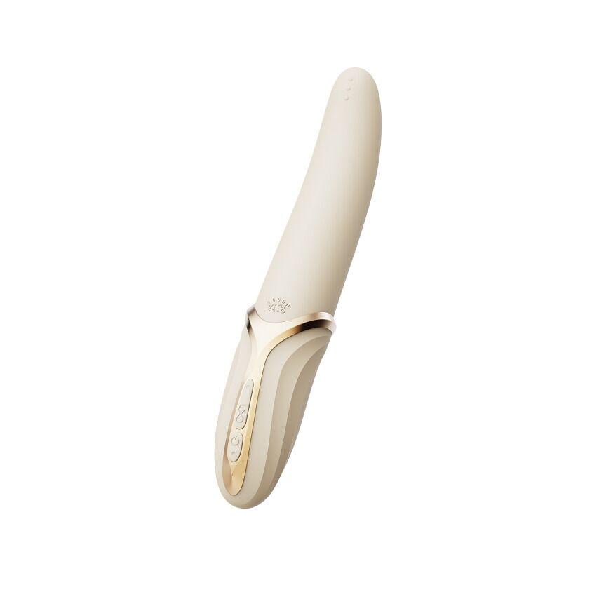 Вибратор Zalo – EVE Ivory White вибрация + ротация имитация язычка подогрев до 39 °C