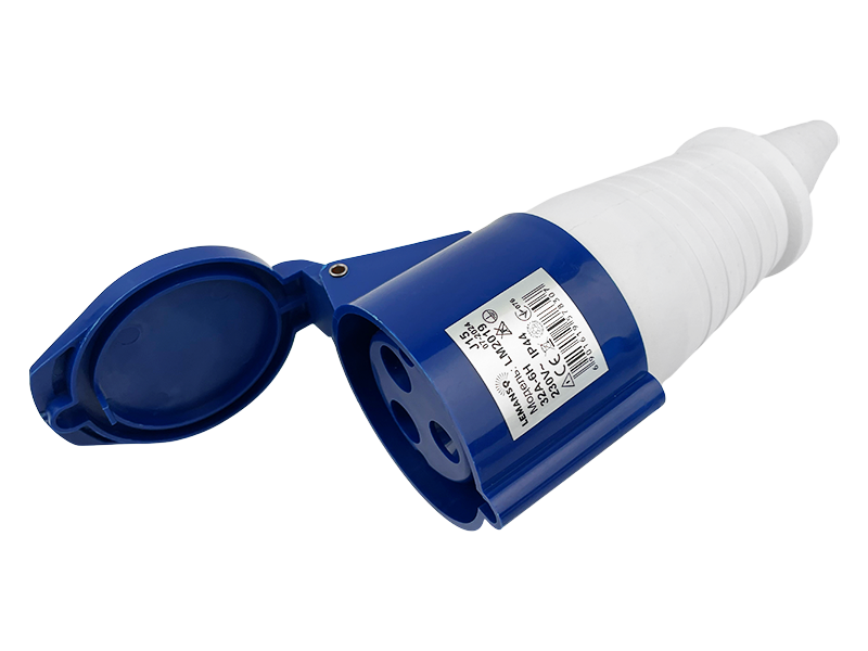 Розетка силовая переносная Lemanso LM2019 2п+н 32A 220-240V IP44 LEE-223L Синий (9815)