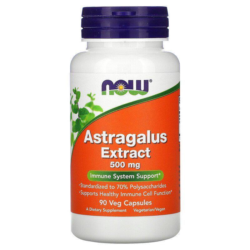 Корінь астрагалу NOW Foods Astragalus Extract 500 мг 90 Veg Caps