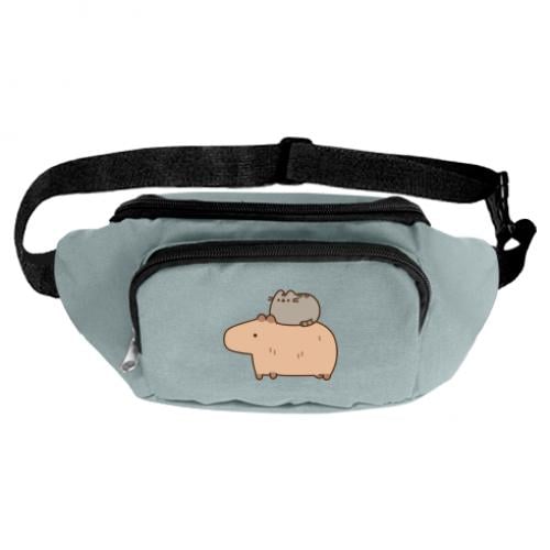 Поясная сумка-бананка Пушин и Капибара Серый (16054393-4-195397) Поясная сумка-бананка Пушин и Капибара Серый (16054393-4-195397)
