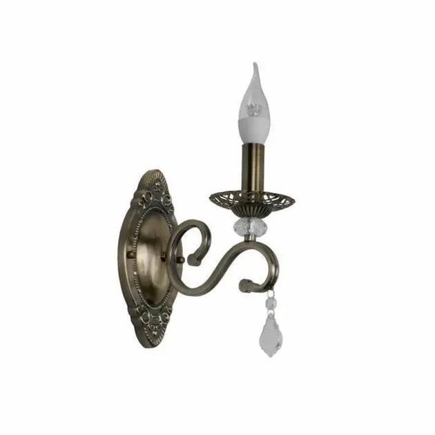 Бра настінне Valeso Класика одинарне Е14 IP20 B N1208/1W Бронзовий (28687894)