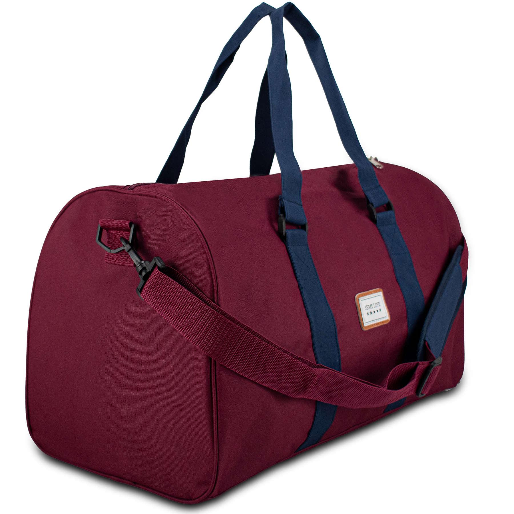 Сумка дорожня SEMI LINE 42 Dark Red (A3031-1) - фото 4 Сумка дорожня SEMI LINE 42 Dark Red (A3031-1) - фото 4