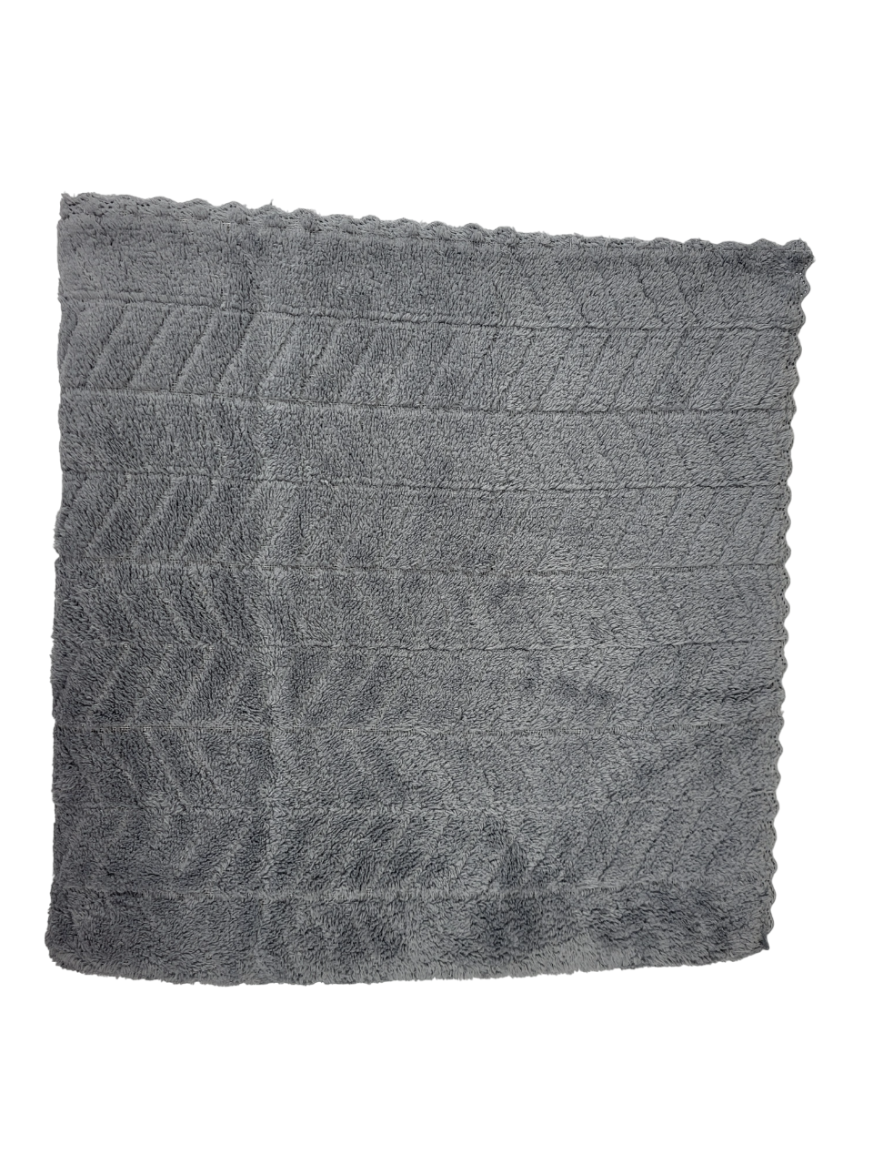 Рушник банний Ялинка мікрофібра 140х70 см Сірий (1681) - фото 1 Рушник банний Ялинка мікрофібра 140х70 см Сірий (1681) - фото 1