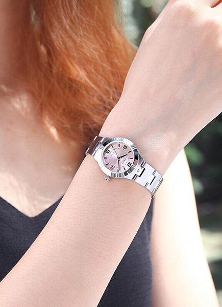Наручные часы женские Casio LTP-1241D-4A d 25 мм Серебряный/Розовый циферблат - фото 2