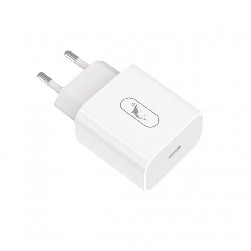 Зарядний пристрій мережевий SkyDolphin SC38T USB-C QC 3.0 12 Вт White (SDMZP-000181)