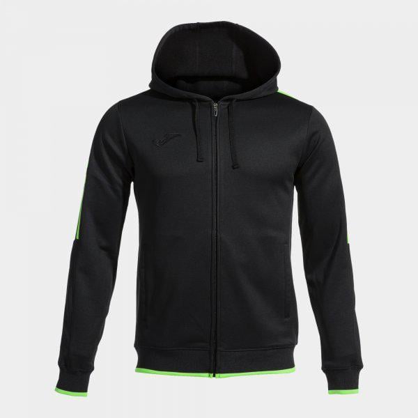 Олімпійка JOMA 103707.117 OLIMPIADA ZIP-UP HOODIE M Black/Fluor Green (8445954520402)