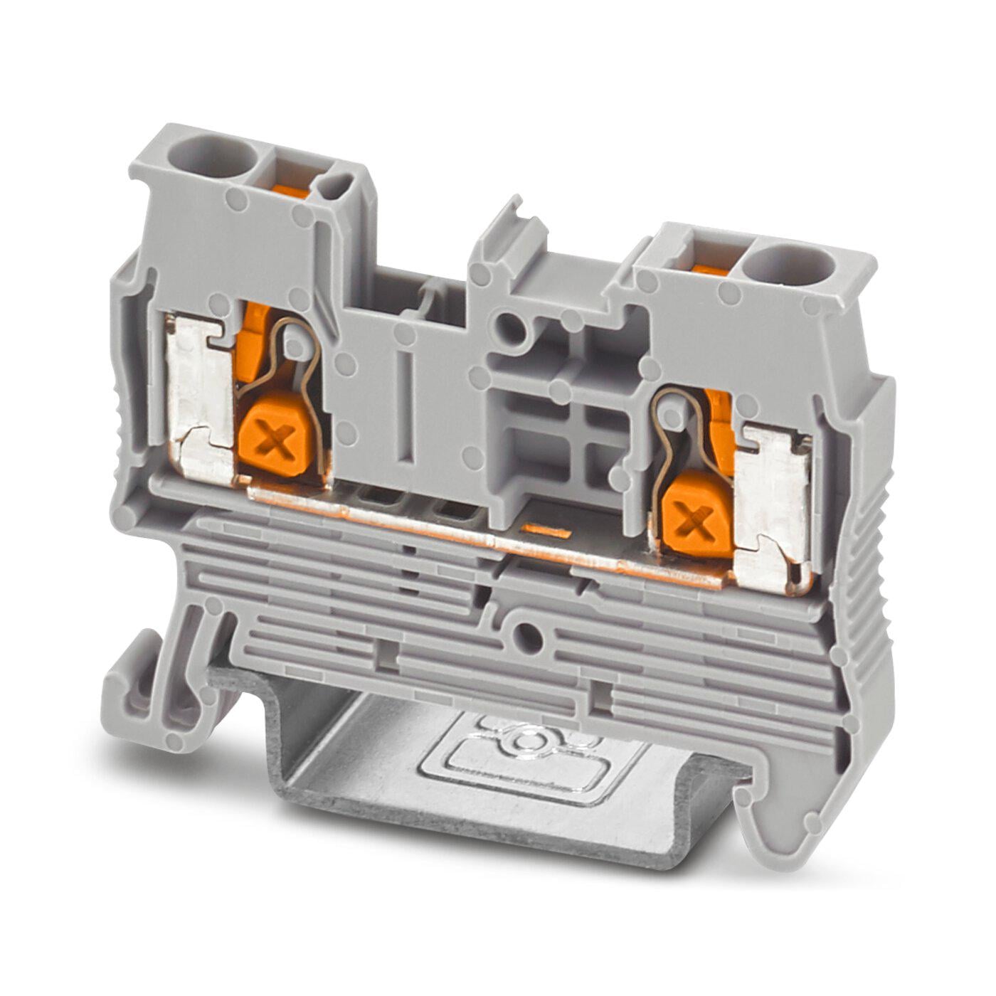 Клема прохідна Phoenix Contact XT 2,5 800В 24А Push-X 0,5-4 мм² Сірий (1343106)