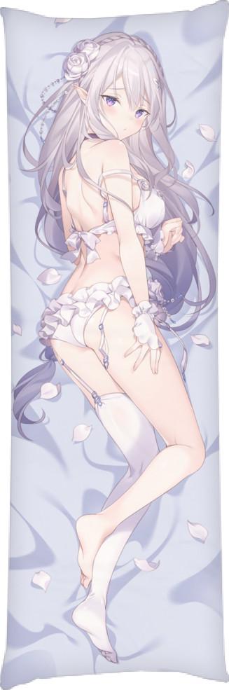 Подушка дакимакура Эмилия 2 ReZero 50x150 см (13531772)