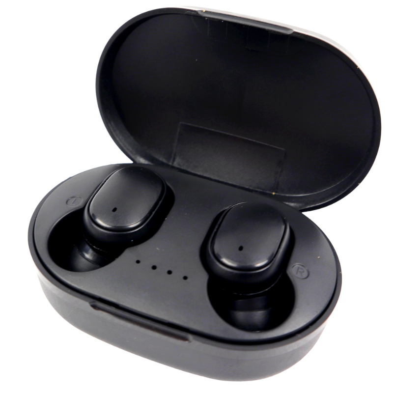 Наушники беспроводные вакуумные Bluetooth с кейсом Черный (4123568)