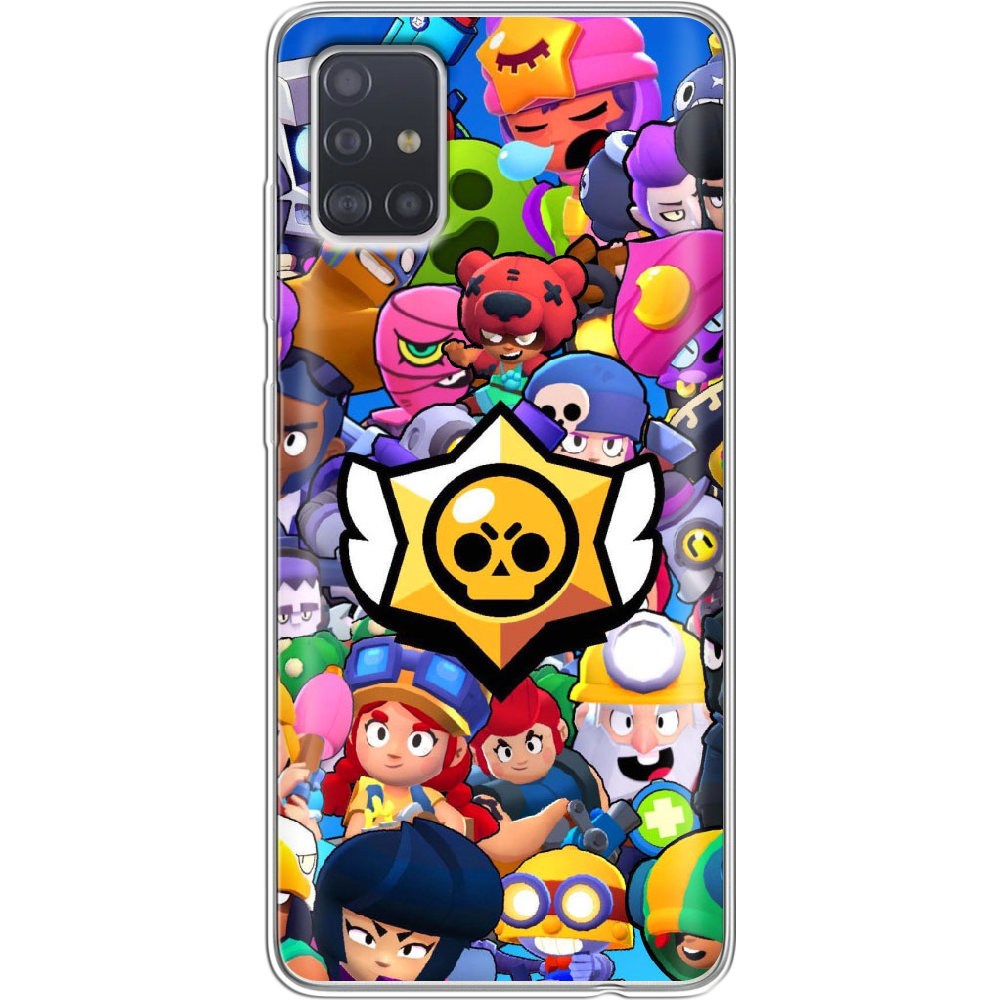 Чехол Boxface Samsung A515 Galaxy A51 Brawl Stars Прозрачный силикон (38808-up2389-38808)