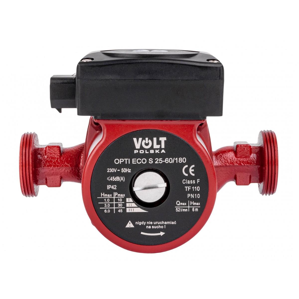 Насос циркуляционный Volt Polska OPTI ECO S 25-60/180 5-45 Вт (3ZPSPB256B) Насос циркуляционный Volt Polska OPTI ECO S 25-60/180 5-45 Вт (3ZPSPB256B)