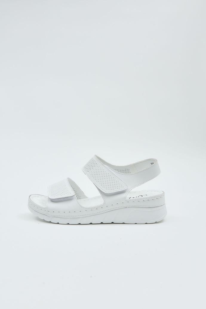 Босоніжки жіночі LONZA шкіряні р. 36 Білий (198395)