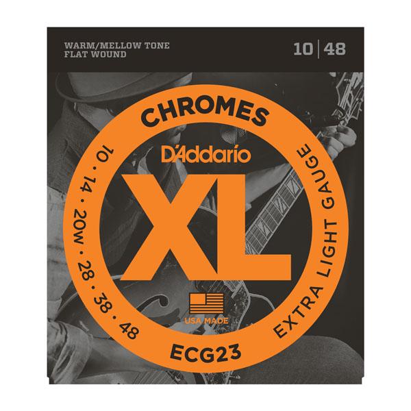 Струны для гитары DAddario ECG23 XL Chromes 10-48 Extra Light