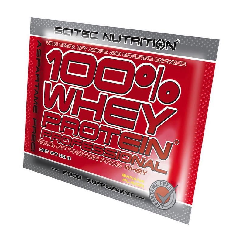 Концентрат сывороточный Scitec Nutrition 100% Whey Protein Professional шоколад кокос 30 г (02757-01)