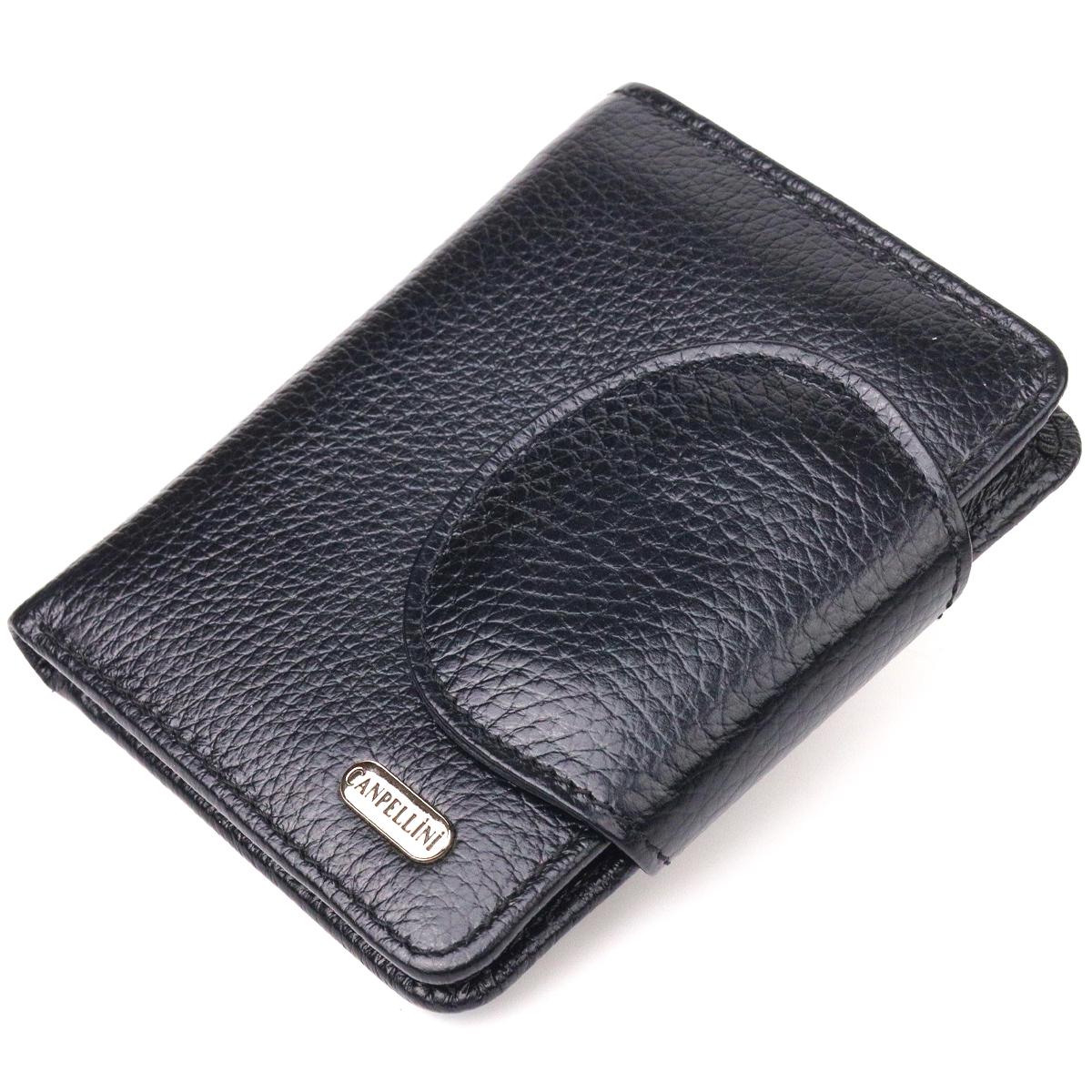 Кошелек женский из натуральной кожи Canpellini Wallet 21668 Черный (55447)