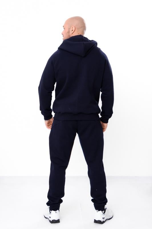 Костюм теплий чоловічий Zip-худі та штани з написом Носи Своє р. 60 Синій (8092-025-33) - фото 3