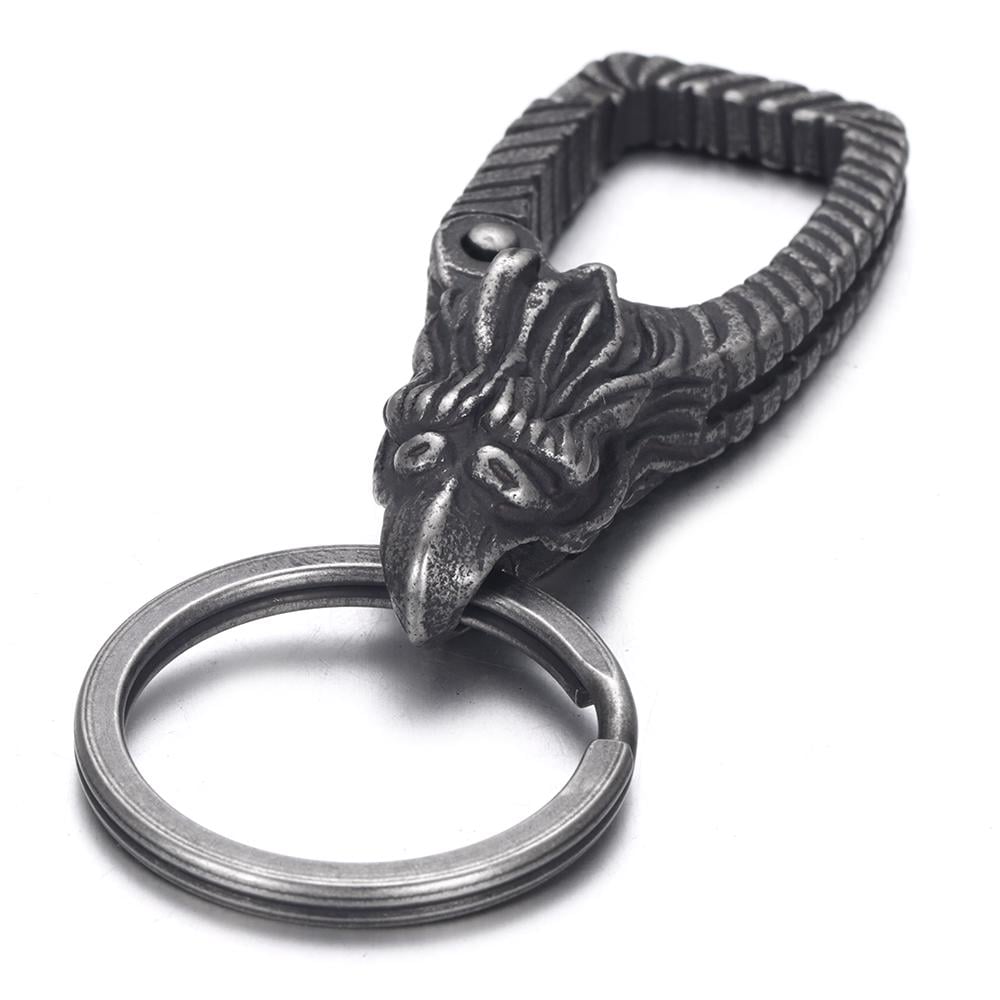 Брелок для ключей готический Феникс из нержавеющей медицинской стали (KC-019)
