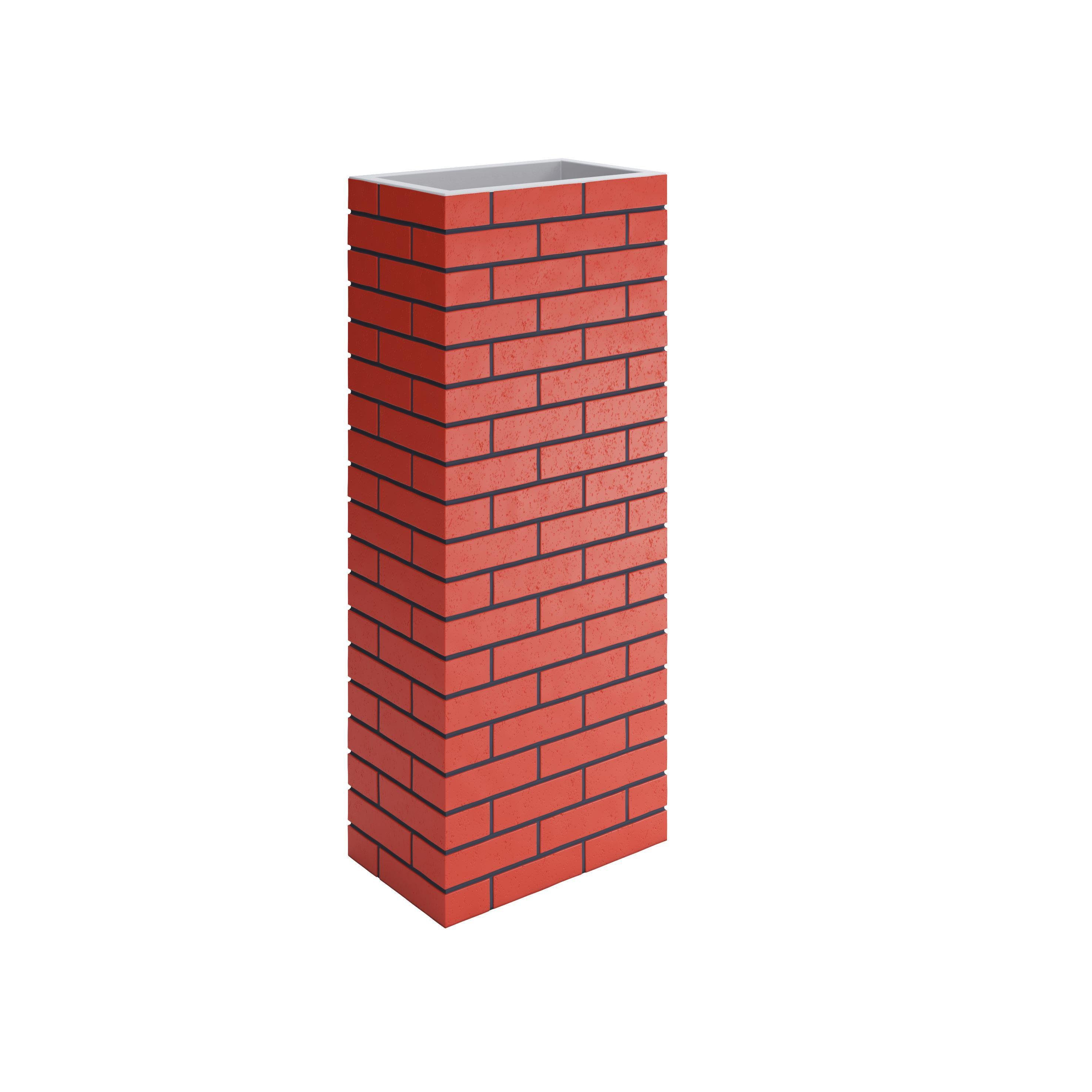 Столбик бетонный под клинкер 580х360х1460 мм Красный/Графитовый (14301000) Столбик бетонный под клинкер 580х360х1460 мм Красный/Графитовый (14301000)