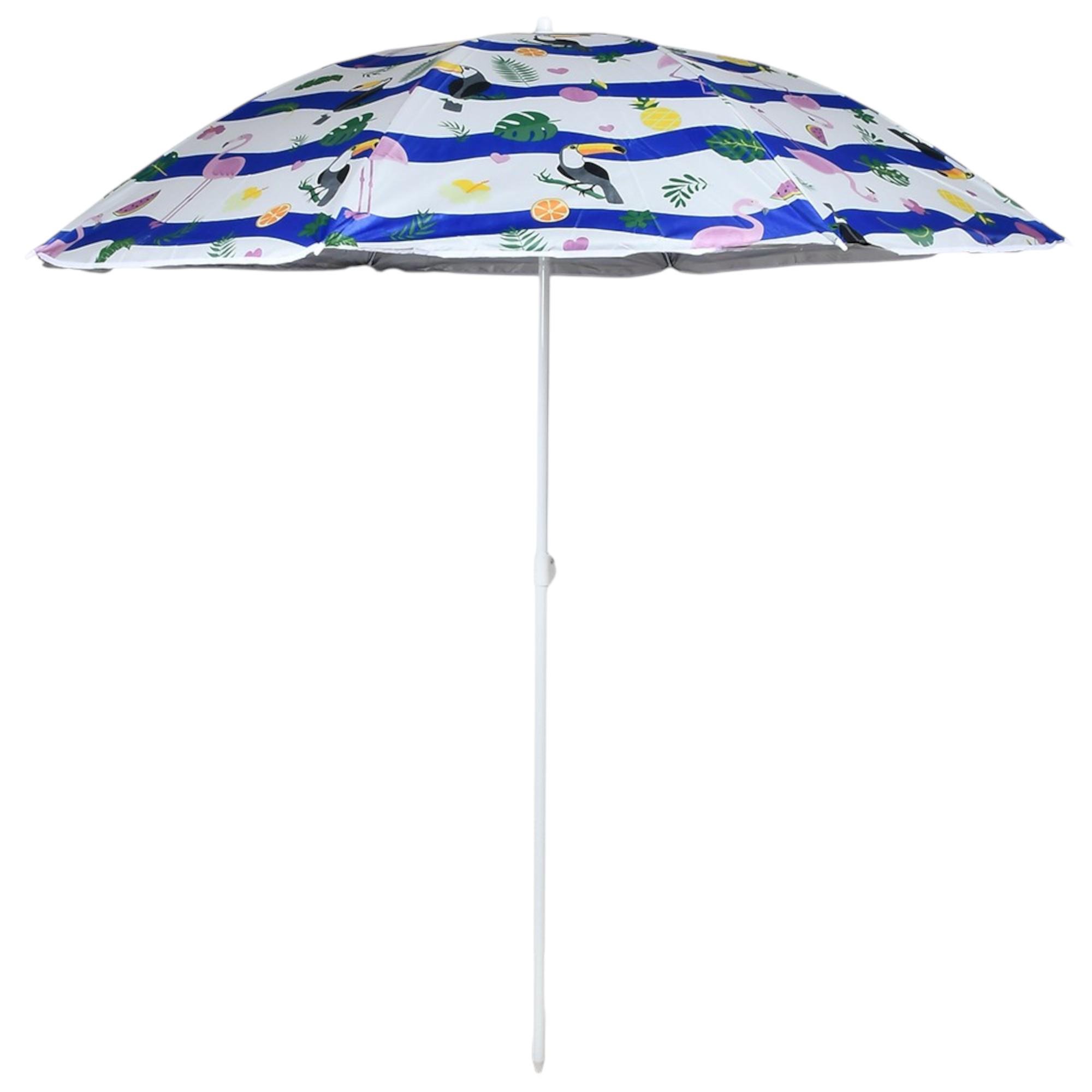 Пляжна парасолька з чохлом Stenson MH-5304-1 d 1,8 м Різнокольоровий (27918146)