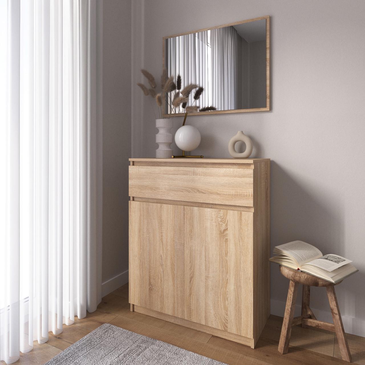 Комод-тумба Вайс R-23 80х40х98 см Дуб Сонома (30291604) - фото 1 Комод-тумба Вайс R-23 80х40х98 см Дуб Сонома (30291604) - фото 1