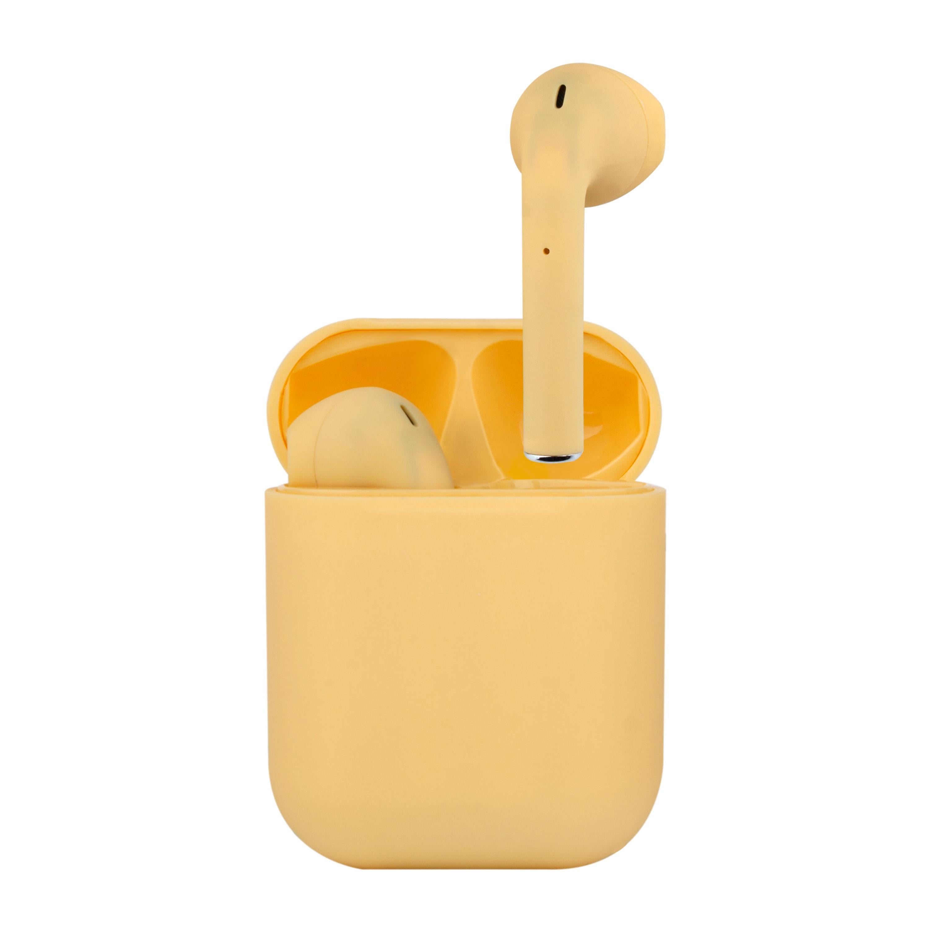 Наушники беспроводные TWS Aura inPods 12 macaron Yellow (nbtwsainp12y)